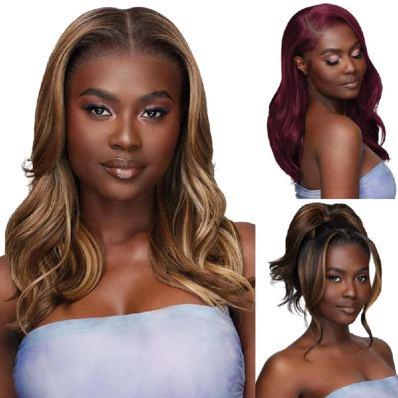 Colored wig in a vibrant pink color for a bold and eye - catching lookOutre Airtied 13x6 HD Lace Frontal Wig - HHB-Loose Body Wave 18"