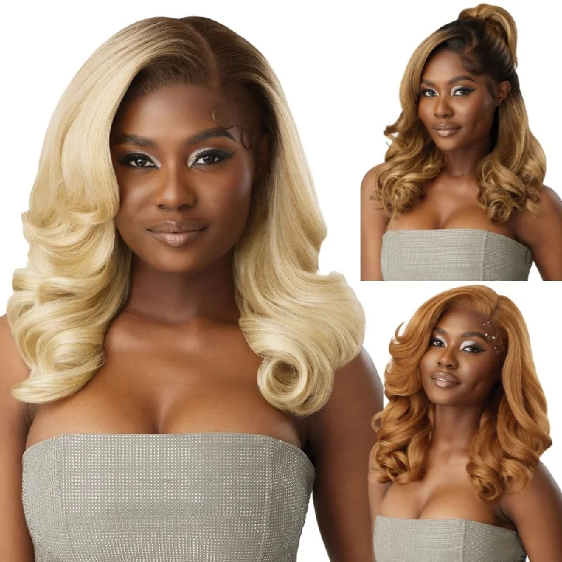 Colored wig with a middle - part for a classic and elegant styleOutre Melted Hairline Swirlista HD Lace Front Wig - Swirl 108