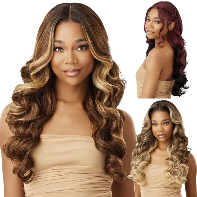 Colored wig with a silk - base cap for a comfortable and smooth feelOutre Melted Hairline Synthetic Lace Front Wig - Ivara