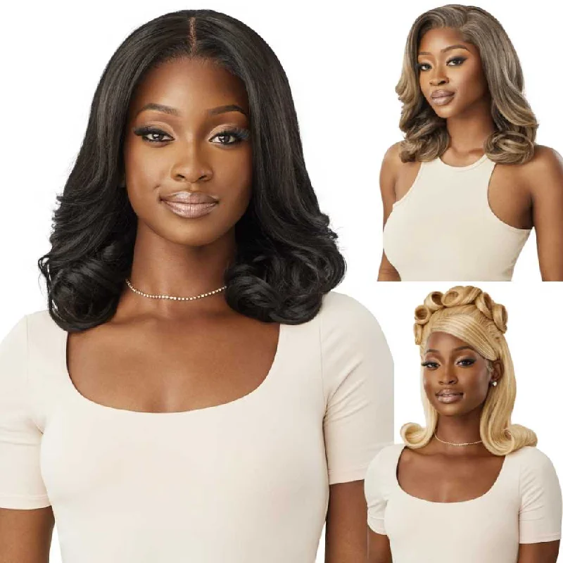 Colored wig with a pre - plucked hairline for a more natural lookOutre Perfect Hairline 13X4 Lace Frontal Wig - Mikara