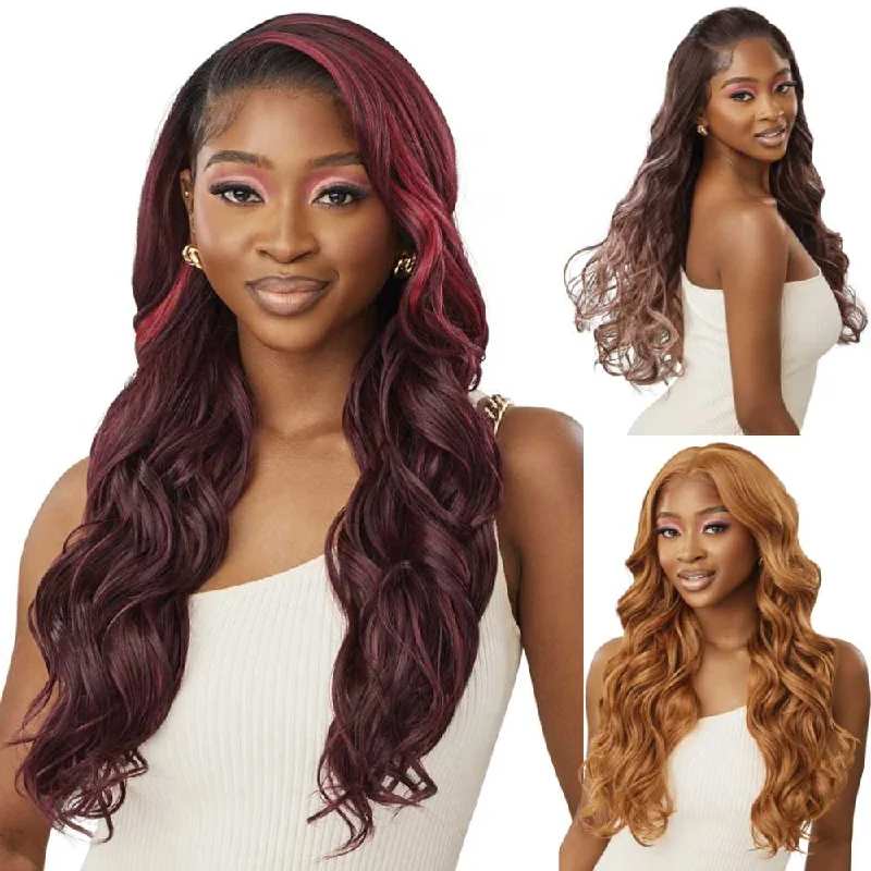 Colored wig with a side - swept bang for a sophisticated lookOutre Perfect Hairline 13X6 Lace Frontal Wig - Anycia