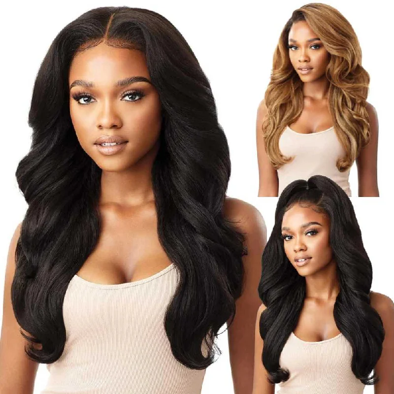 Colored wig with a wispy fringe for a soft and feminine lookOutre Perfect Hairline 13x6 HD Lace Frontal Wig - Julianne 24"