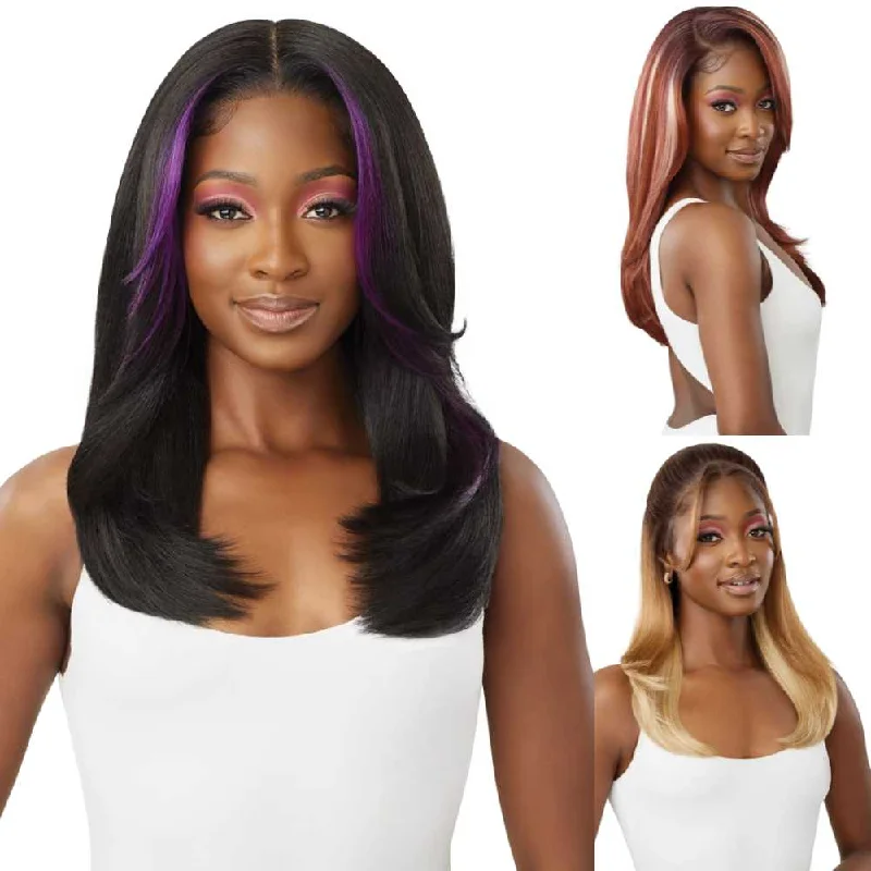 Colored wig with a red - orange hue for a warm and energetic lookOutre Perfect Hairline 13X6 Lace Frontal Wig - Laysha