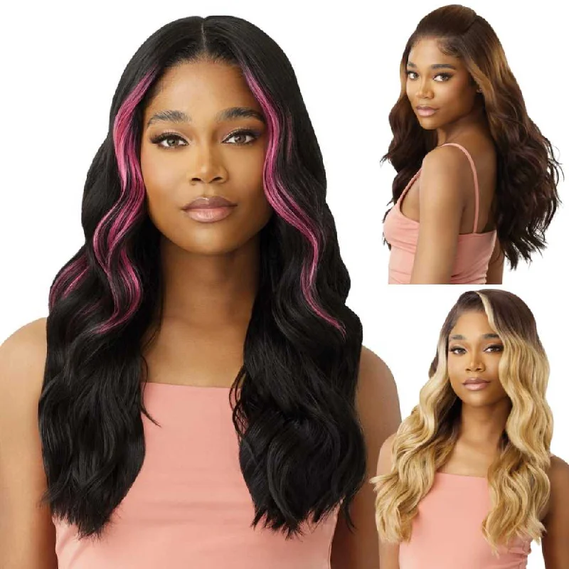 Synthetic colored wig with a heat - resistant formula for easy stylingOutre Perfect Hairline 13X6 Synthetic Lace Frontal Wig - Jaina