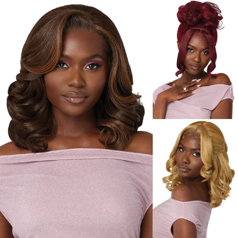 Synthetic colored wig with a heat - resistant formula for easy stylingOutre Perfect Hairline Swoop Series HD Lace Front Wig - Swoop 6