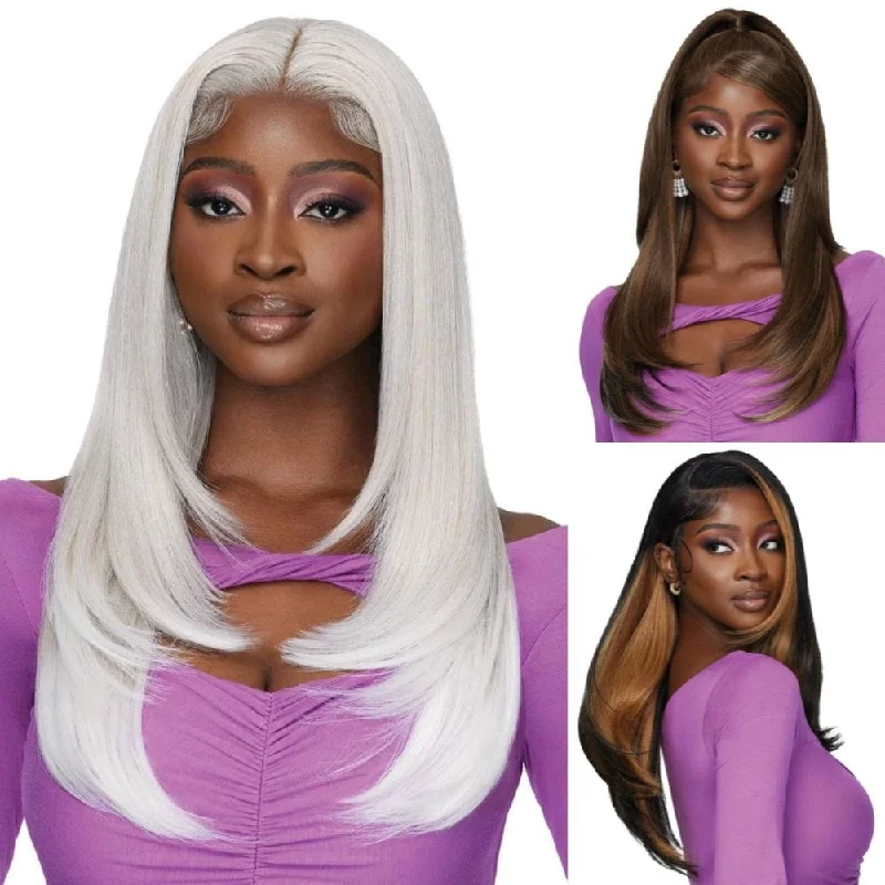 Colored wig with a silk - base cap for a comfortable and smooth feelOutre Perfect Hairline Swoop Series 13x4 Lace Frontal Wig - Swoop 1