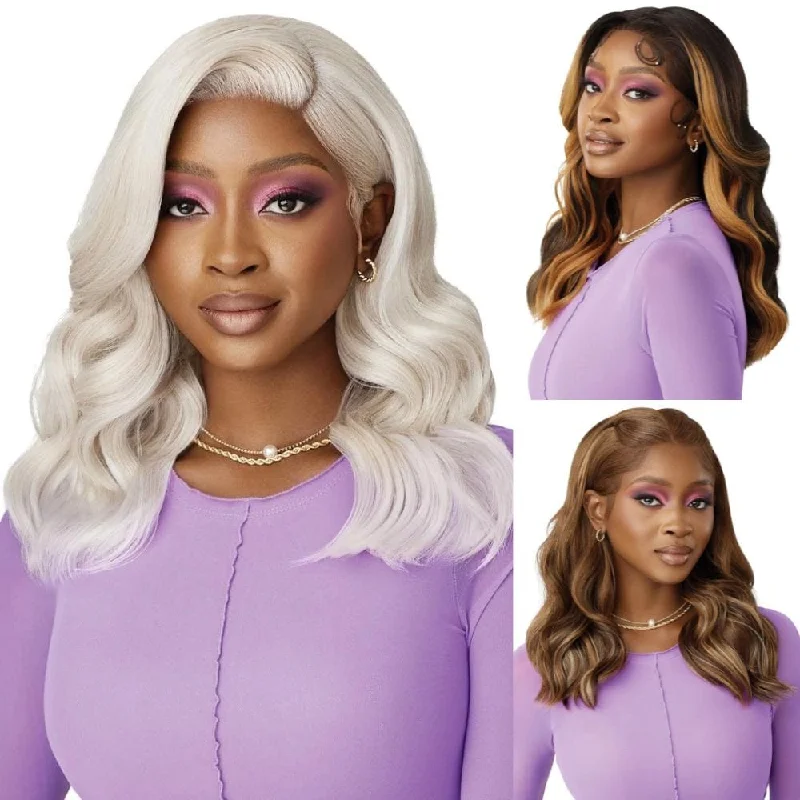 Colored wig with a silver - grey color for a trendy and cool - toned lookOutre Perfect Hairline Swoop Series HD Lace Front Wig - Swoop 4