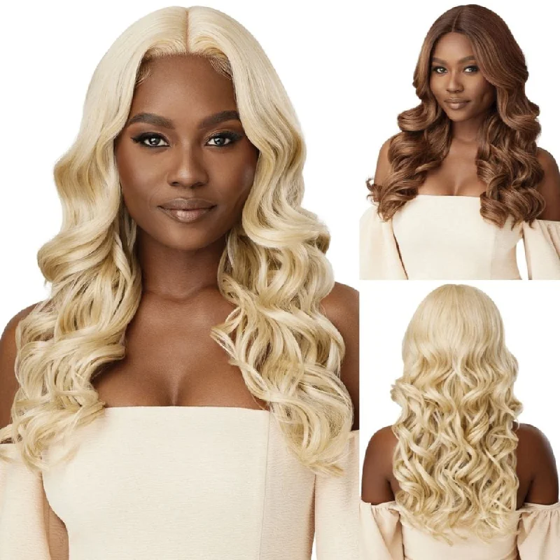 Adjustable - cap colored wig for a comfortable fitOutre Synthetic HD Transparent Lace Front Wig - Haseena