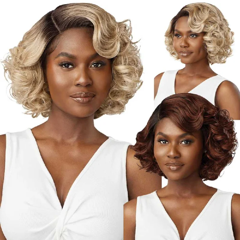 Colored wig with a silk - base cap for a comfortable and smooth feelOutre Synthetic Lace Front Wig - Bellona