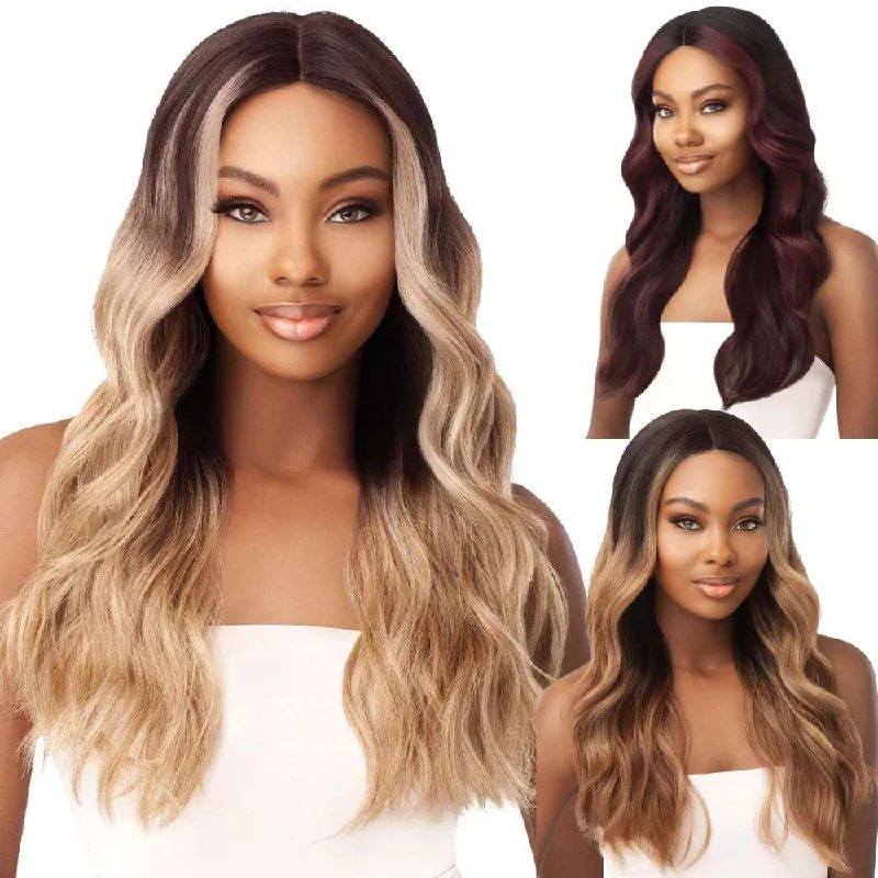 Colored wig with a curly texture for a bold and stylish choiceOutre HD Transparent Lace Front Wig - Stevie