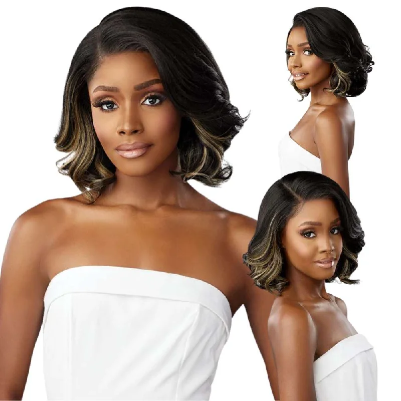 Colored wig with a natural - looking root for a more realistic lookSensationnel Glueless Bare Luxe Lace Wig - Y-Part Daria