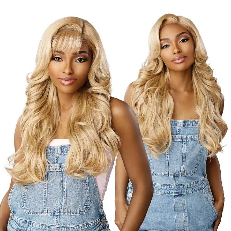 Adjustable - cap colored wig for a comfortable fitSensationnel Butta HD Lace Front Wig - 90's Bangs Unit 902