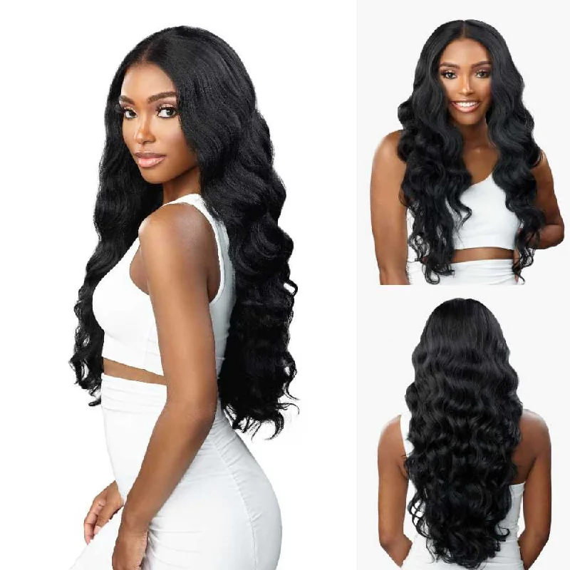 Colored wig with a pre - bleached knot for a natural - looking scalpSensationnel Butta HD Lace Front Wig - Curly Body 26"