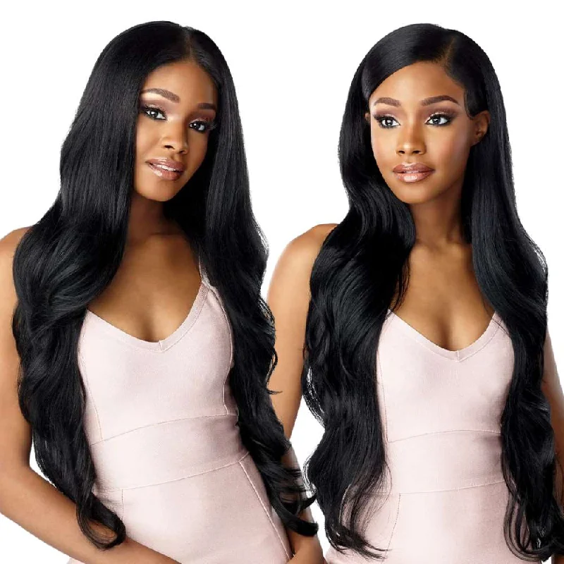 Colored wig with a pre - plucked hairline for a more natural lookSensationnel Cloud 9 What Lace 13x6 Lace Frontal Wig - Emery