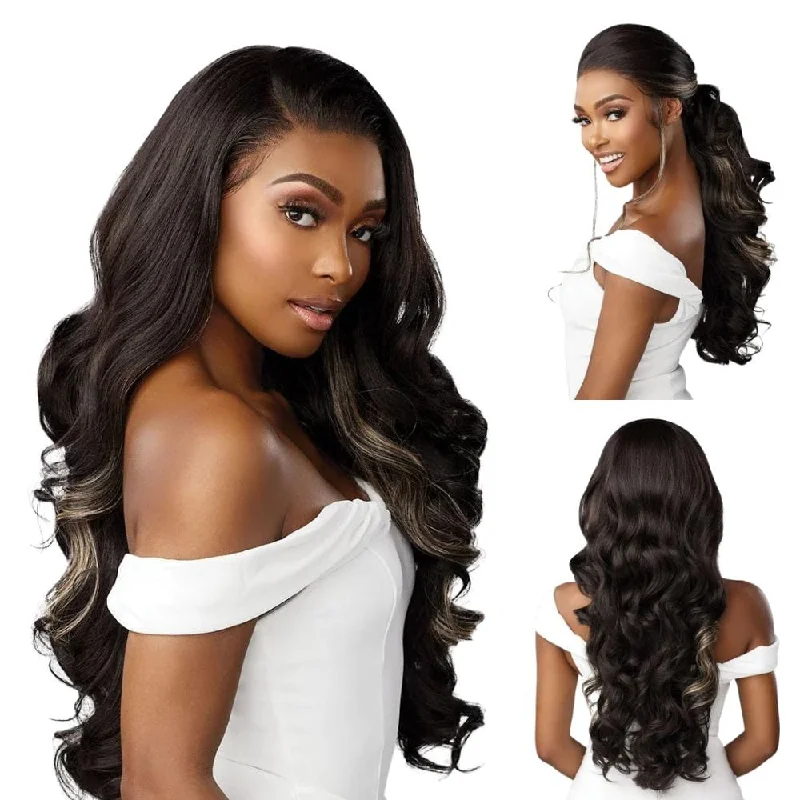 Colored wig with a middle - part for a classic and elegant styleSensationnel Glueless Bare Luxe Lace Wig - 13x6 Unit 8