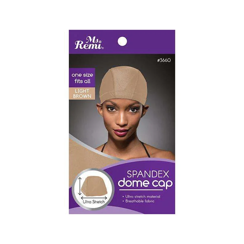 Lace wig with a curly texture for a bold and stylish choiceANNIE #03660 MS. REMI Spandex Dome Cap [LIGHT BROWN]