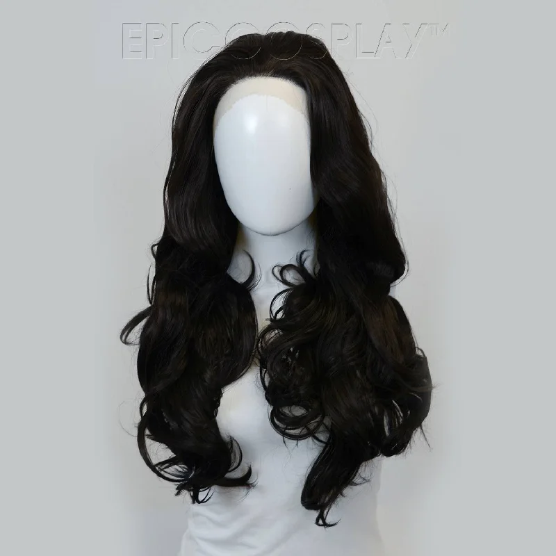 Lace wig with a 13x4 lace frontal for a wide - parting areaAstraea - Natural Black Wig