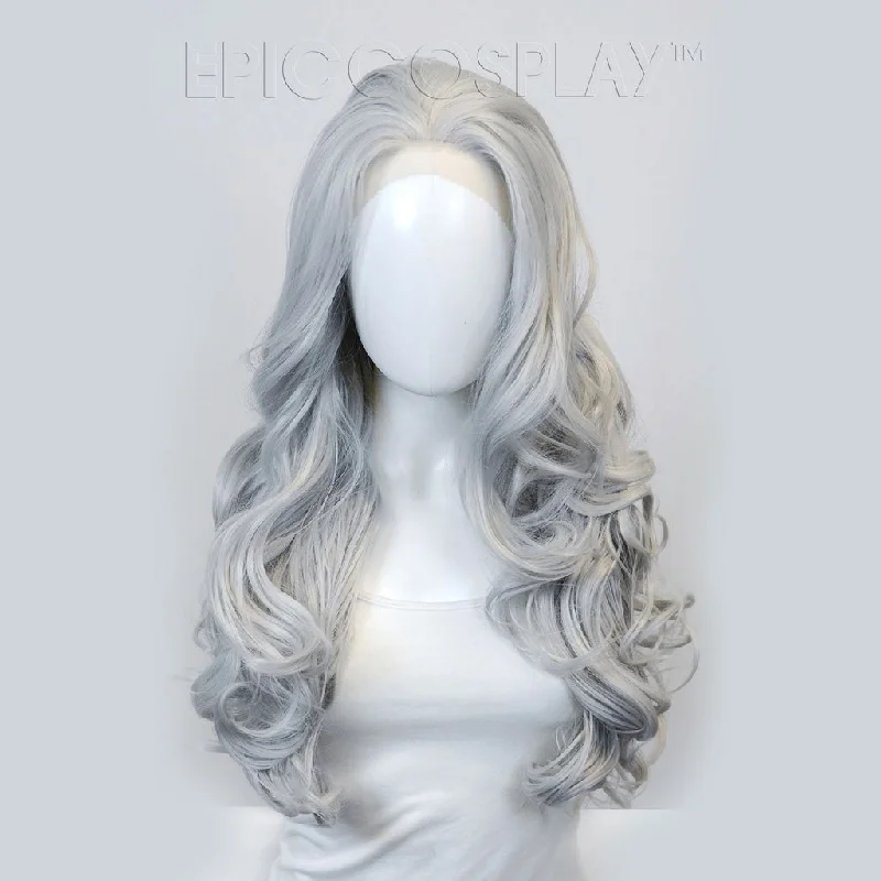 Human - hair lace wig for a luxurious and natural feelAstraea - Silvery Grey Wig