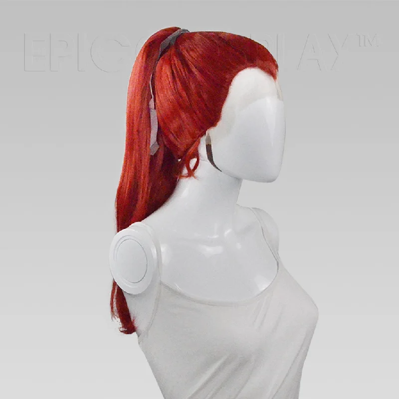 Lace wig with a straight texture for a sleek and minimalist lookCalliope - Dark Red Wig