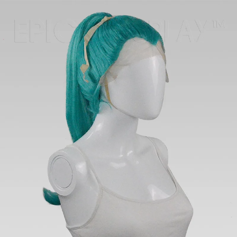 Full - lace wig with a natural - looking hairline for a seamless appearanceCalliope - Vocaloid Green Wig