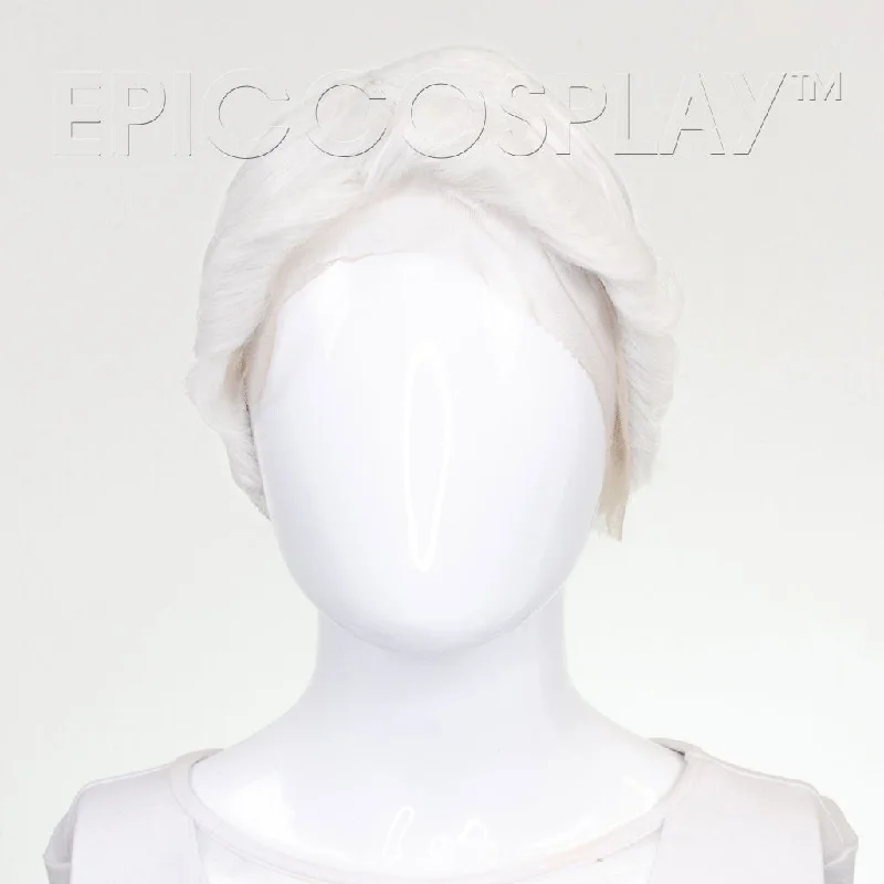 Lace wig with a wispy fringe for a soft and feminine lookCrios - Classic White Wig