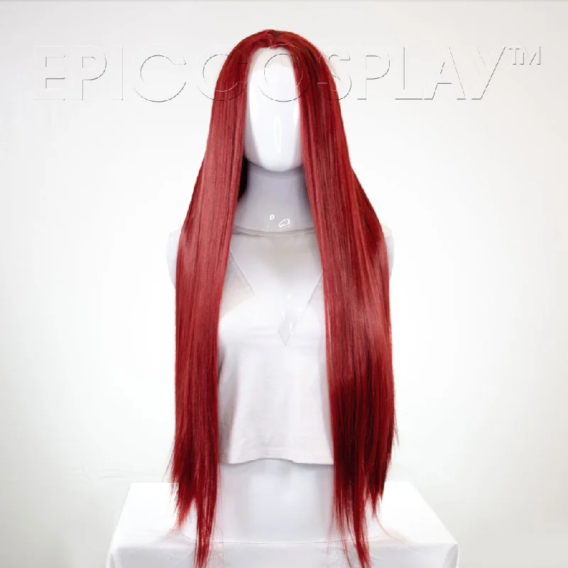 Lace wig with a platinum - blonde color for a bold and trendy lookEros (Lacefront) - Dark Red Wig