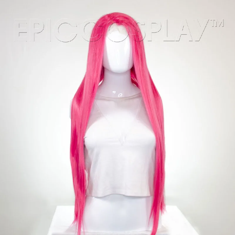 Lace wig with a side - part for a more flattering lookEros Lacefront - Raspberry Pink Wig