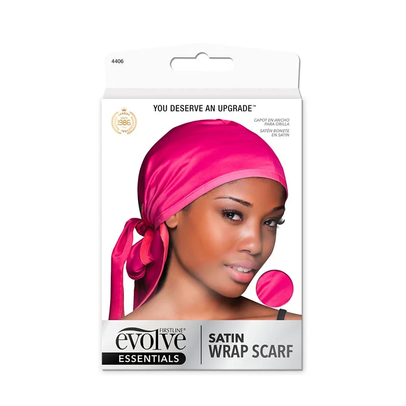 Lace wig with a honey - blonde color for a warm and sunny appearanceFIRSTLINE EVOLVE Satin Wrap Scarf [FUCHSIA] #4406