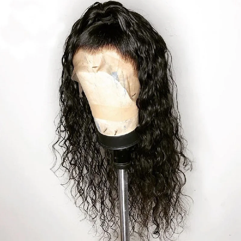 Lace wig with a middle - part for a classic and elegant styleFusion Curls Hand Groove Lace Front Wig