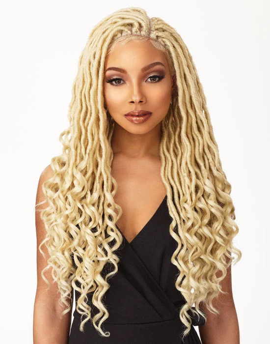 Human - hair lace wig for a luxurious and natural feelCloud 9 Braided Lace Wig - Goddess Locs