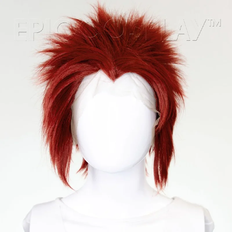 Human - hair lace wig for a luxurious and natural feelHades v2 - Dark Red Wig S