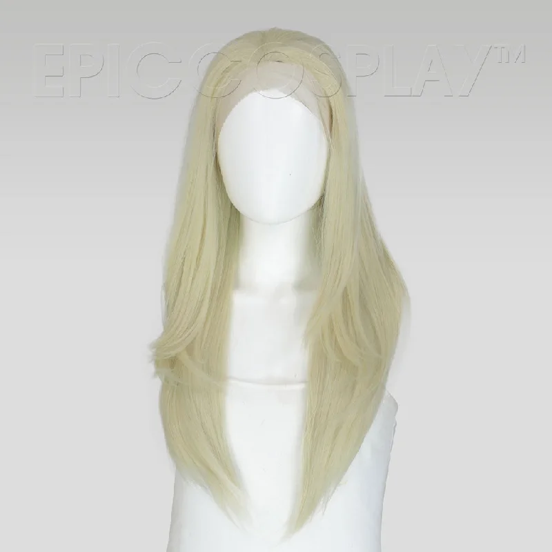 Lace wig with a wavy texture for a beachy lookHecate - Platinum Blonde Wig