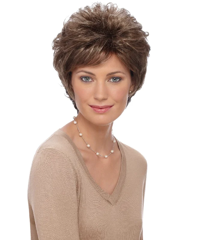 Bob wig with a curly fringe for a playful and youthful vibeKatie Pure Stretch Cap Wig by Estetica