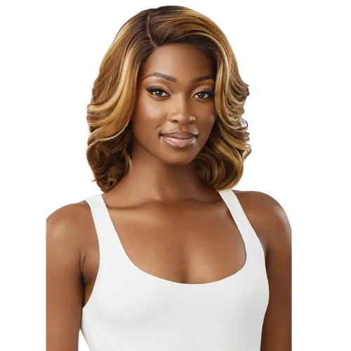 Lace wig with a curly texture for a bold and stylish choiceMoriah Glueless HD Synthetic Lace Front Wig by Outre