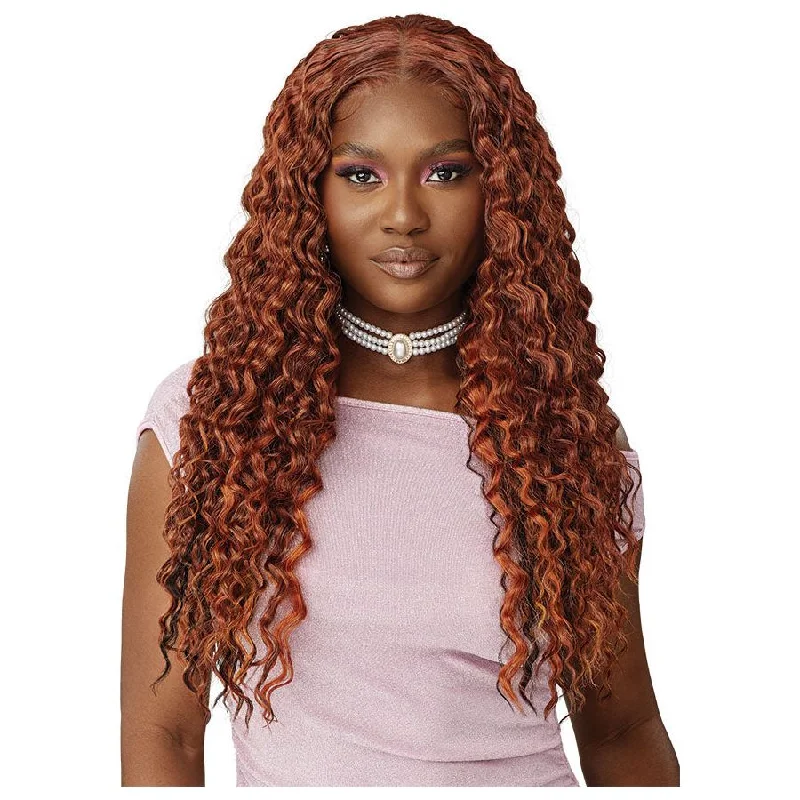 Lace wig with a 200 - density for a full and thick appearanceOutre Perfect Hairline Swoop Series Glueless Lace Frontal Wig - Swoop 3