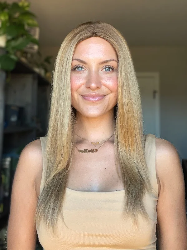 Synthetic bob wig with a natural - looking textureMilano Ponytail Wig, "Medium Blonde with Custom Root" (R1744) - TAKE AN ADDITIONAL 10% OFF WITH CODE LASTDAY10 - FINAL SALE