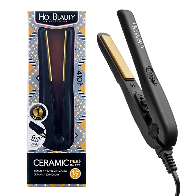 Lace wig with a side - swept bang for a sophisticated lookRED by KISS Hot Beauty Ceramic Mini Flat Iron [BLACK] #HFIM050NB