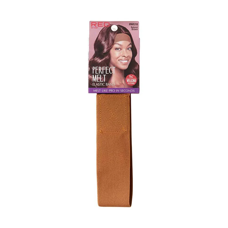 Lace wig with a wispy fringe for a soft and feminine lookRED by KISS #HWG18 Premium Elastic Wig Band Wide [NATURAL BROWN]