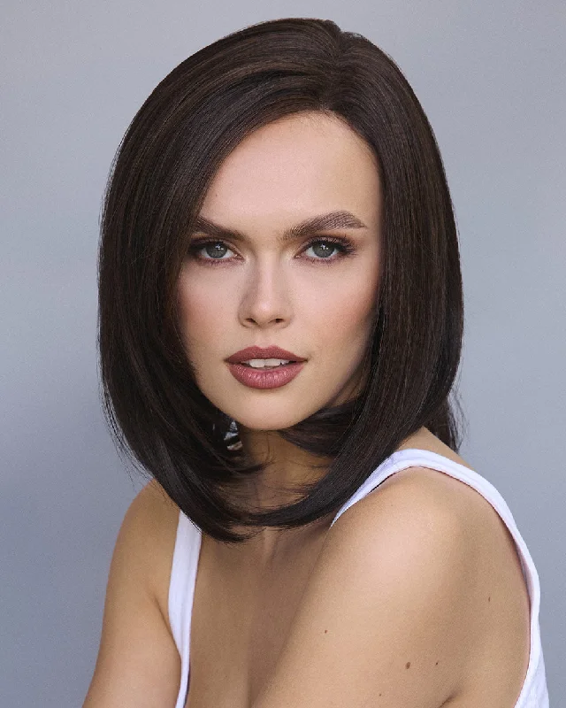 Petite bob wig suitable for women with small facesRiver Wig by Rene of Paris | Lace Front + Partial Monofilament (Heat Friendly Synthetic)