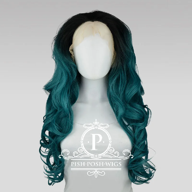 Lace wig with a straight texture for a sleek and minimalist lookSTEFANI - Emerald Green Wig