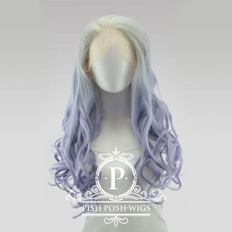 Full - lace wig with a natural - looking hairline for a seamless appearanceStefani - Silver Purple Wig