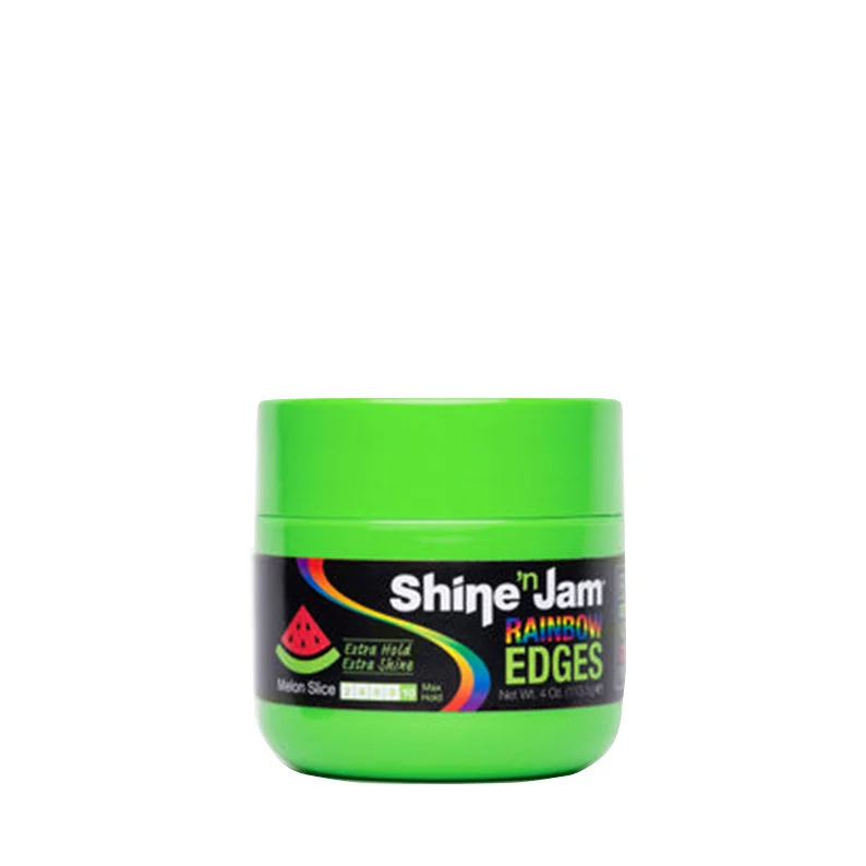 Lace wig in a chocolate - brown color for a rich and warm appearanceAMPRO SHINE 'N JAM Rainbow Edges 4oz - MELON SLICE