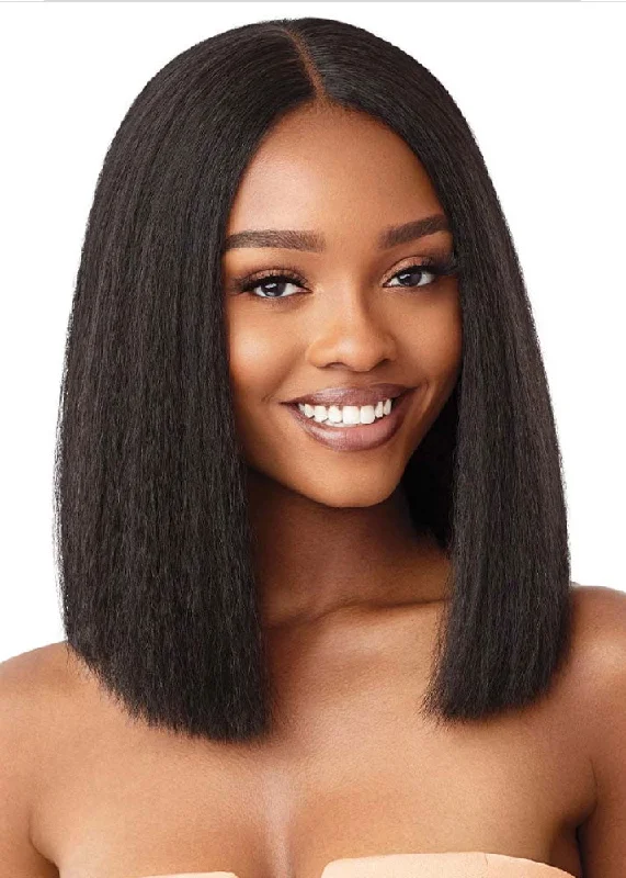 Lace wig with a side - swept bang for a sophisticated lookAnnie Bob 12"