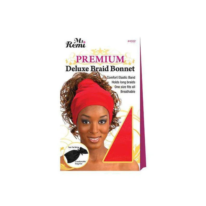 Lace wig with a straight texture for a sleek and minimalist lookANNIE Deluxe Braid Bonnet [Assorted Color] #04552