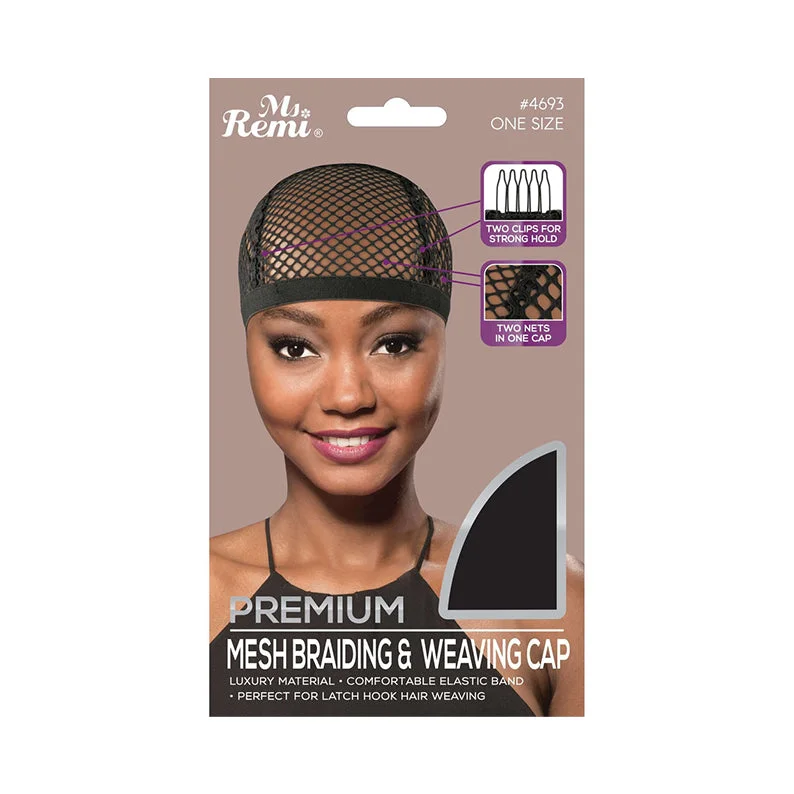 Lace wig with a wispy fringe for a soft and feminine lookANNIE Mesh Braiding & Weaving cap [Black] #04693