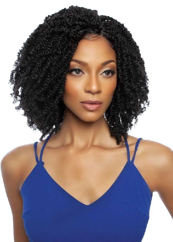 Lace wig in a chocolate - brown color for a rich and warm appearanceBahamas Twist 14" Wig