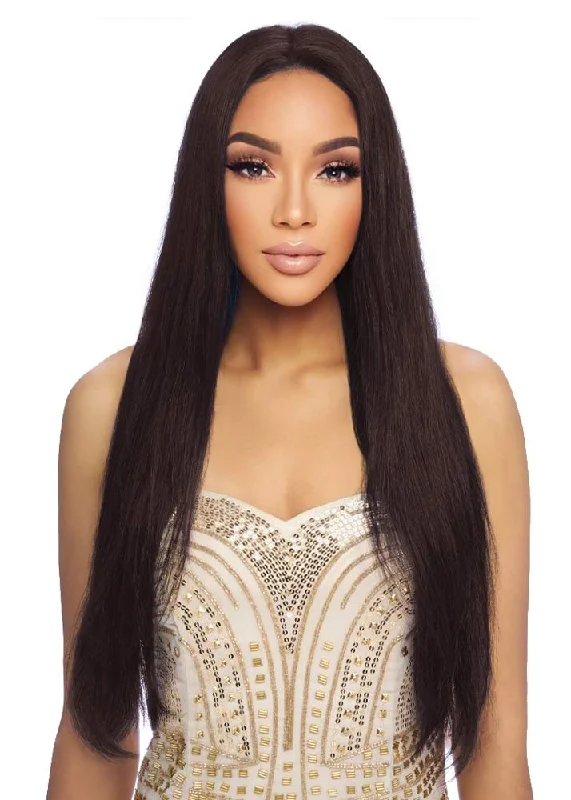 Lace wig in a chocolate - brown color for a rich and warm appearanceSofia Luxe