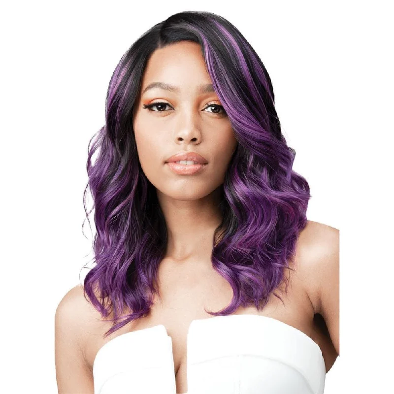 Lace wig with a side - swept bang for a sophisticated lookBobbi Boss Synthetic HD Lace Front Wig - MLF234 Cascy