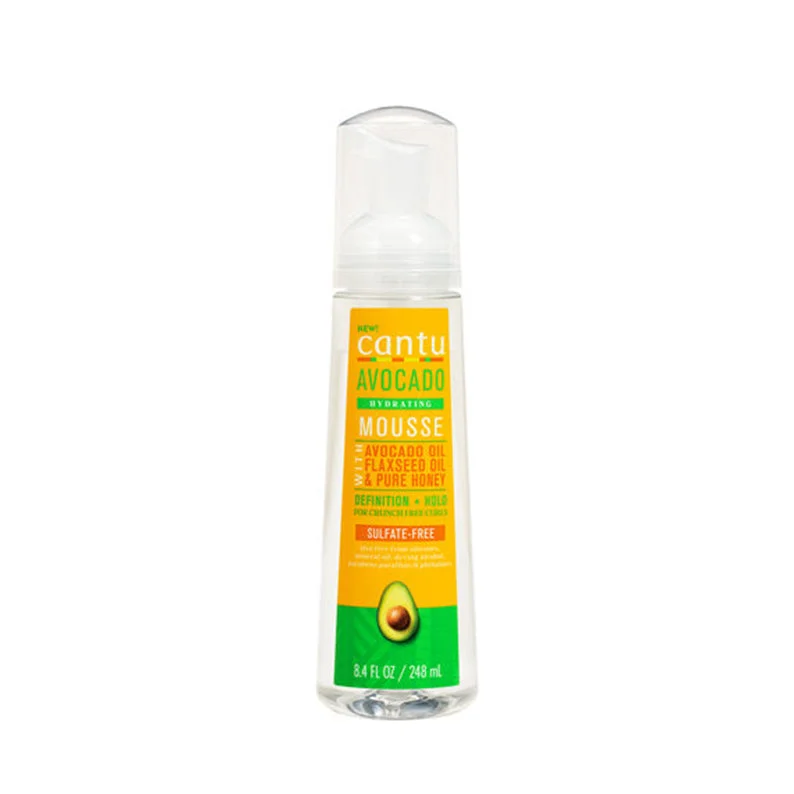 Lace wig with a side - swept bang for a sophisticated lookCANTU Avocado Hydrating Styling Mousse 8.4oz