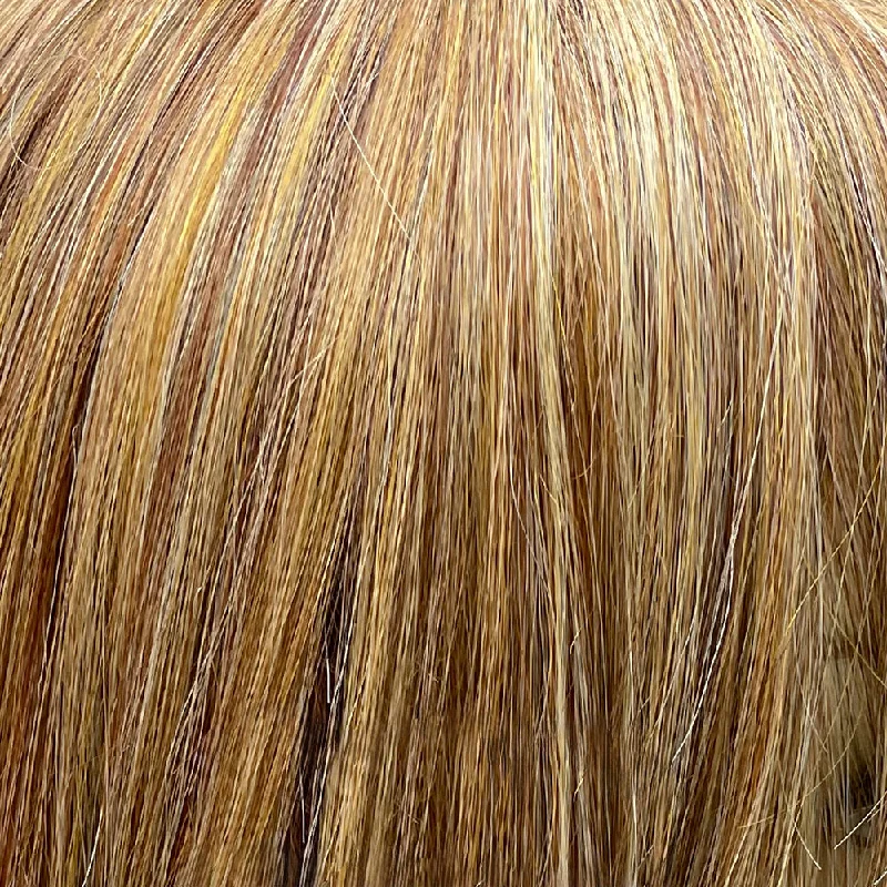 Sunset Blonde | 13/27/613 | Warm blonde with tons of dimension, light gold blonde highlight and light auburn mixed to create more depth of color.Unrooted.